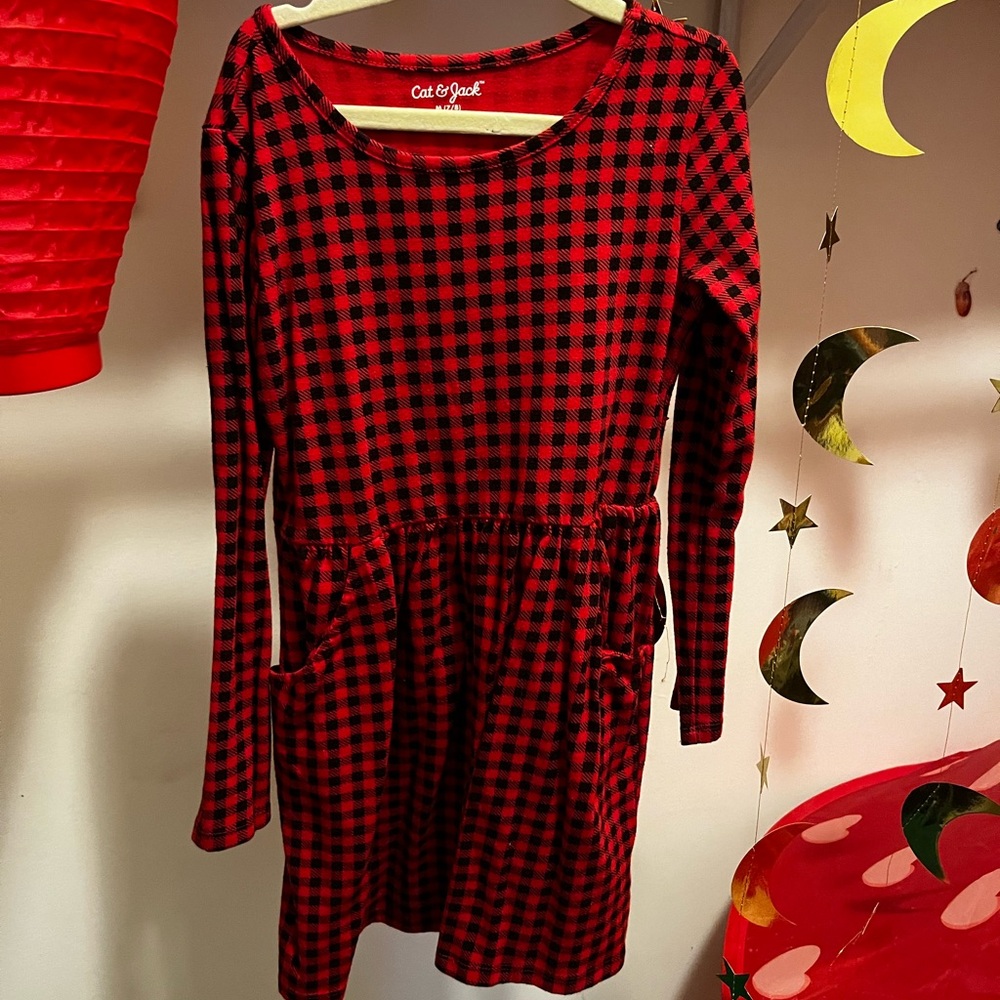 Cute Buffalo Plaid dress by Cat & Jack